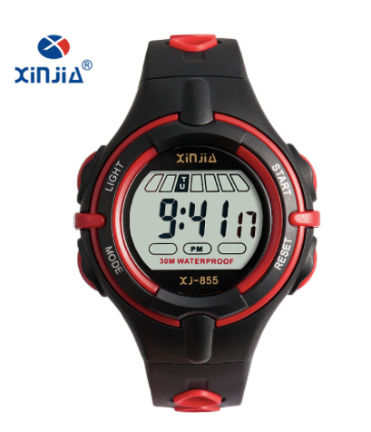 Montre Xinjia Noir et rouge